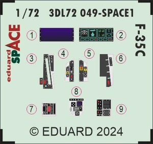 Eduard 3DL72049 F-35C SPACE 1/72 – zdjęcie 3