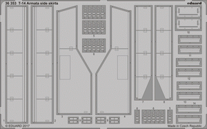 Eduard 36353 T-14 Armata side skirts ZVEZDA 1/35
