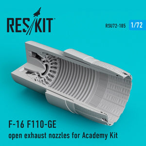 RESKIT RSU72-0185 F-16 F110-GE OPEN EXHAUST NOZZLES FOR ACADEMY KIT 1/72 – image 2