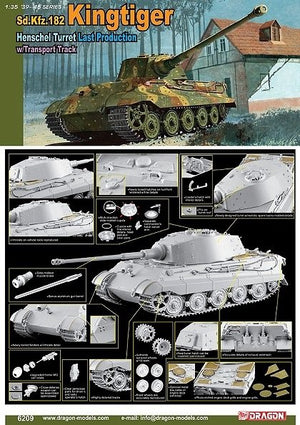Dragon 6209 Sd.Kfz.182 Kingtiger Henschel Tourelle Dernière Production (1/35) – image 2