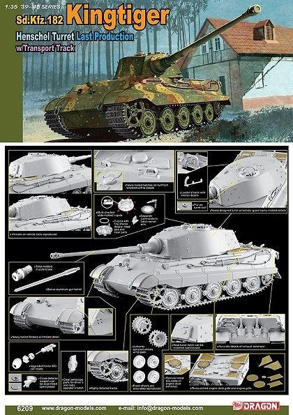 Dragon 6209 Sd.Kfz.182 Kingtiger Henschel Tourelle Dernière Production (1/35) – image 2
