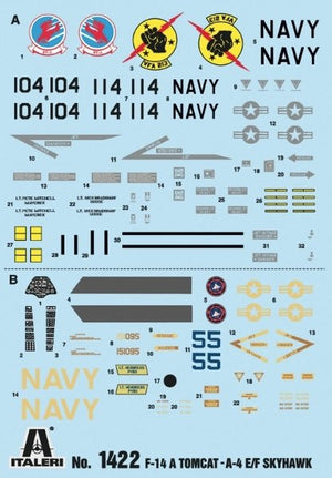 Italeri 1422 Top Gun F-14A vs A-4F 1/72 – zdjęcie 2