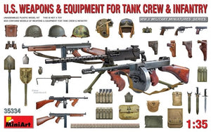 MiniArt 35334 U.S. Weapons &amp;amp; Equipment for Tank Crew &amp;amp; Infantry 1/35