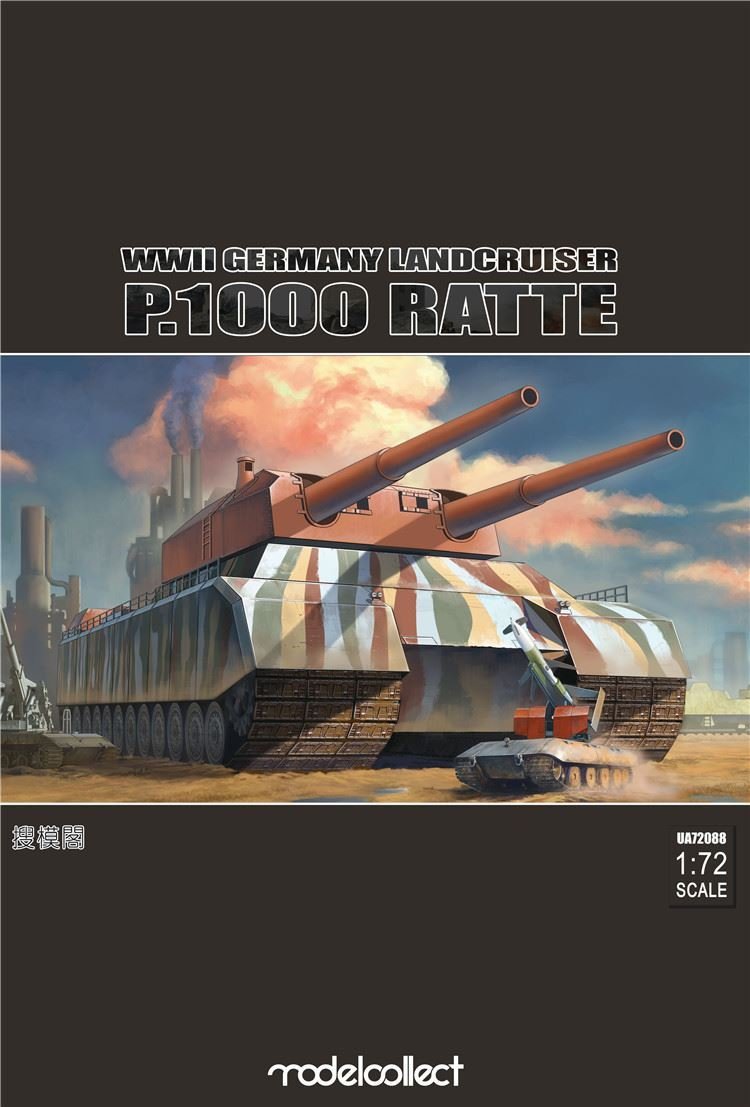 Modelcollect UA72088 WWII German Landcruiser P.1000 ratte 1/72 – immagine 2