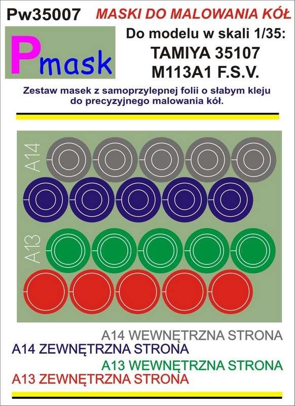 P-Mask PW35007 M113A1 F.S.V. TAMIYA 35107 1/35