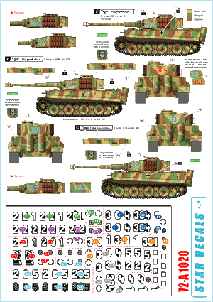 Star Decals 72-A1020 Western Front Tigers #2 1/72 – image 2