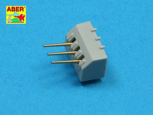 Aber 350L-33 Set of 16 pcs 102 mm type BL Mk.IX barrels for Royal Navy 1/350 – zdjęcie 4