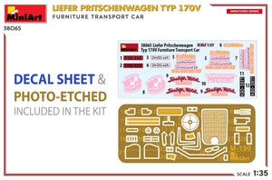 MiniArt 38065 LIEFER PRITSCHENWAGEN TYPE 170V. FURNITURE TRANSPORT CAR 1/35 – image 2
