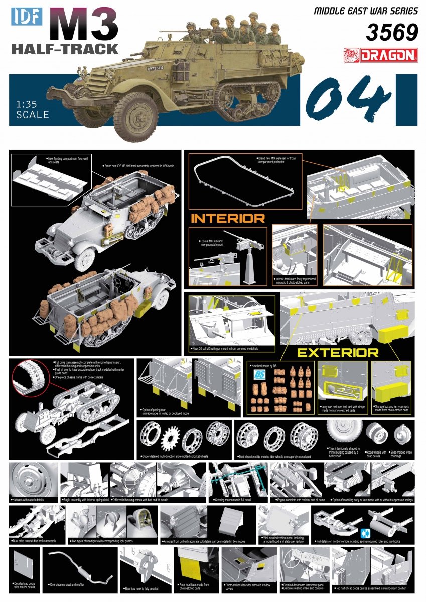 Dragon 3569 IDF M3 Half-Track 1/35 – image 2