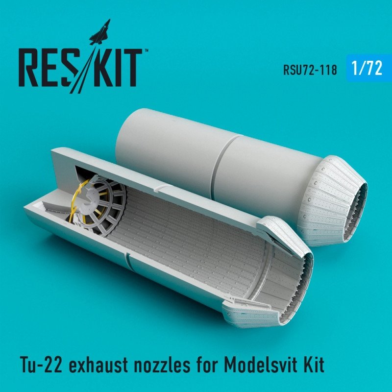 RESKIT RSU72-0118 Tuyères d'échappement Tu-22 pour Modelsvit 1/72