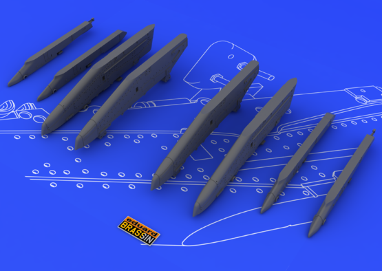 Eduard 648054 Su-25K wing pylons 1/48 – zdjęcie 4