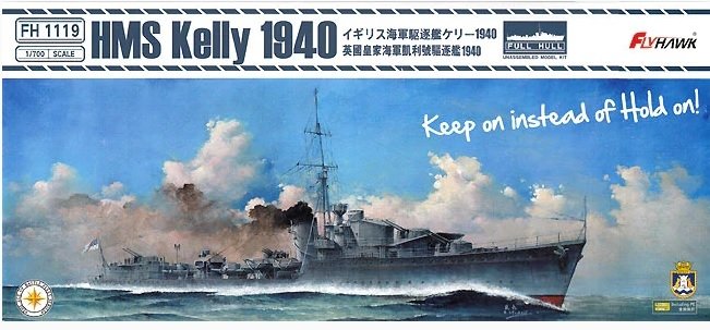 Maquette FlyHawk FH1119 HMS Kelly britannique 1940 1/700