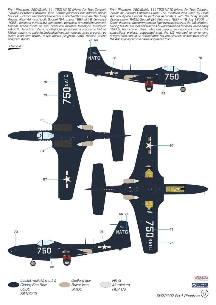 Special Hobby 72297 FH-1 Phantom Demonstration Teams and Trainers 1/72 – image 4