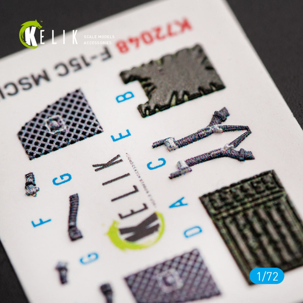 KELIK K72048 F-15C MSIP II EAGLE INTERIOR 3D DECALS FOR GWH 1/72 – image 4