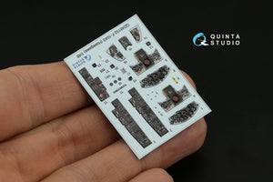 Quinta Studio QD48150 F-104S 3D-Printed &amp;amp; colored Interior on decal paper (Hasegawa) 1/48 – image 9