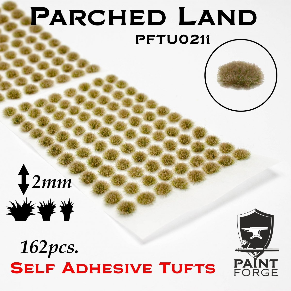 Touffes Paint Forge PFTU0211 : Terre aride 2 mm 
