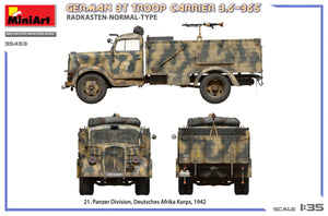 Miniart 35453 German 3t Troop Carrier 3.6-36S Radkasten-Normal-Type 1/35 – zdjęcie 4