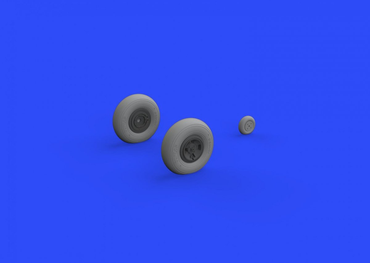 Eduard 632106 Spitfire Mk. IX wheels - 4 spoke REVELL 1/32 – zdjęcie 2
