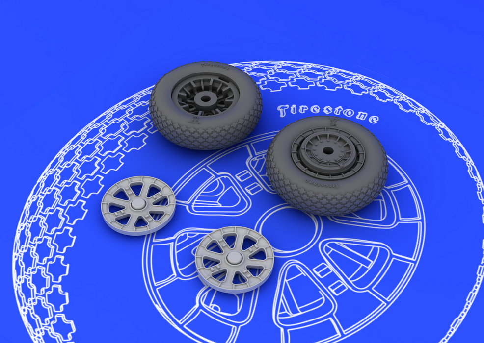 Eduard 648102 F6F wheels 1/48 (EDUARD) – zdjęcie 3