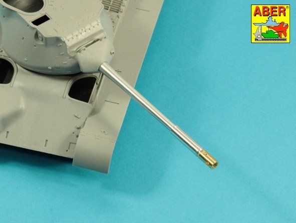 Aber 35L-285 90mm M-36 barrel with cylindrical brake for the American M47 Patton tank with mantlet cover 1/35 – image 4