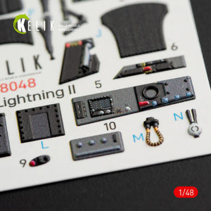 KELIK K48048 F-35B LIGHTNING II INTERIOR 3D DECALS FOR KITTY HAWK KIT 1/48 – zdjęcie 4