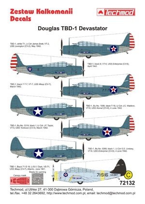 Techmod 72132 - Douglas TBD-1 Devastator 1/72 – image 2