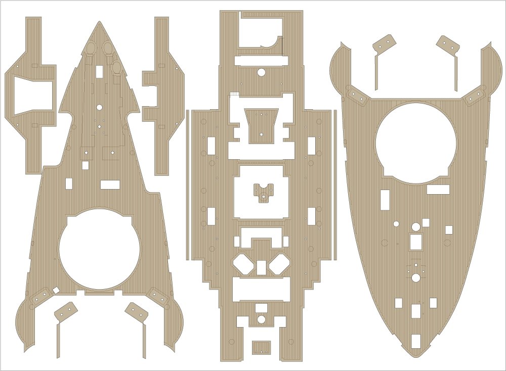 Pontos 23008F1 IJN MIKASA 1905 Detail Up Set 1/200 – zdjęcie 7