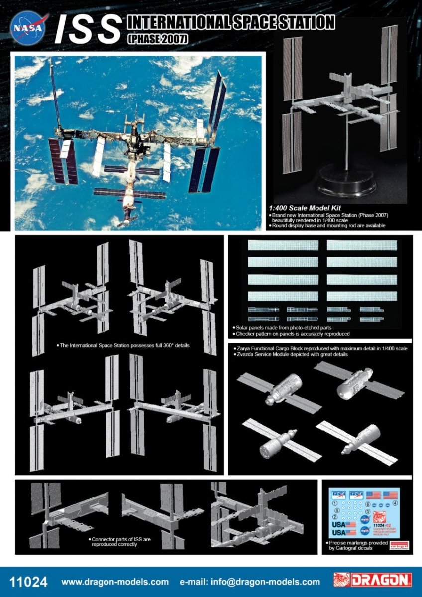 Dragon 11024 International Space Station (Phase 2007) 1/400 – image 2
