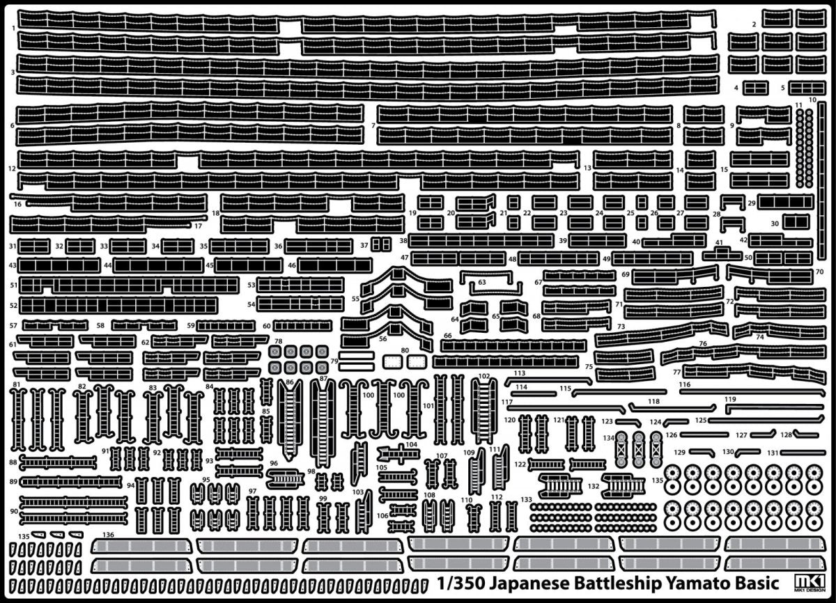 MK1 Design MD-35023 New Yamato Wooden Deck 1/350 – zdjęcie 2