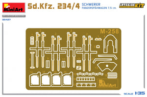 MiniArt 35427 Sd.Kfz. 234/4 SCHWERER PANZERSPÄHWAGEN 7,5 cm. INTERIOR KIT 1/35 – zdjęcie 2