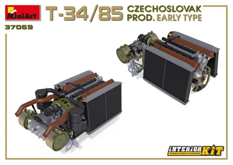 Miniart 37069 T-34/85 Czechoslovak Prod. Early Type 1/35 – Bild 16