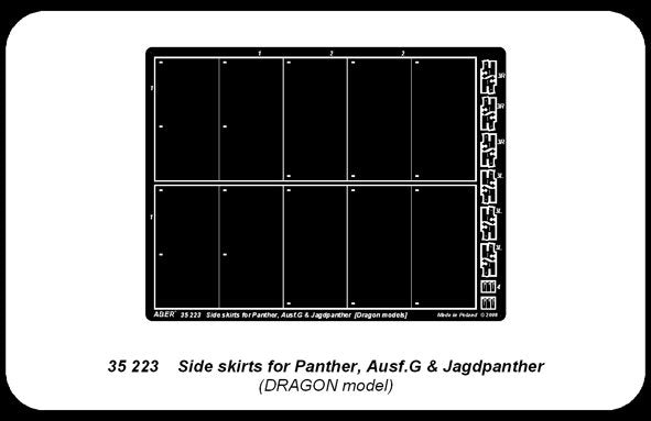 Aber 35223 Side skirts for Panther Ausf.G and Jagdpanther 1/35 – image 4