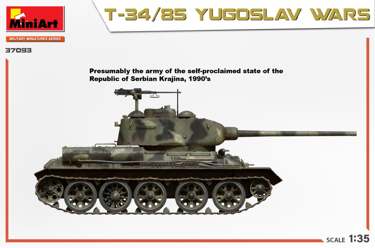 MiniArt 37093 T-34/85 YUGOSLAV WARS 1/35 – image 4