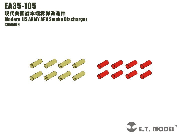 E.T. Model EA35-105 US ARMY AFV Smoke Discharger 1/35 – zdjęcie 3