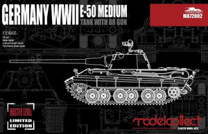 Modelcollect MA72002 Germany WWII E-50 Medium Tank with 88 Gun 1/72