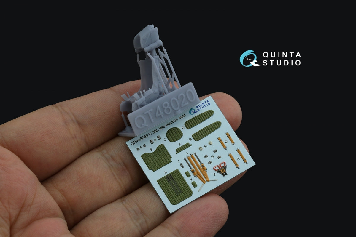 Quinta Studio QR+48069 K-36L (late) ejection seat (for Su-25/Su-25SM aircraft since 2008) (All kits) 1/48 – zdjęcie 2