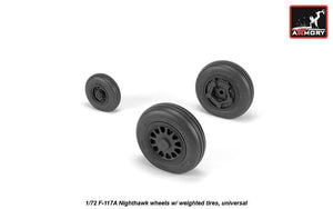 Armory Models AW72325 F-117A Nighthawk wheels w/ weighted tires 1/72 – zdjęcie 3