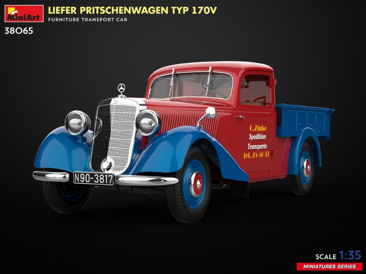 MiniArt 38065 LIEFER PRITSCHENWAGEN TYPE 170V. FURNITURE TRANSPORT CAR 1/35 – image 3