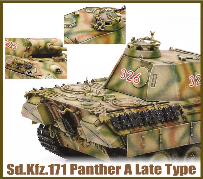 Dragon 6168 Sd.Kfz. 171 PANTHER A, NORMANDY 1944 1/35 – zdjęcie 3