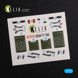 KELIK K72111 F-15E interior 3D decals for Academy kit 1/72 – image 2