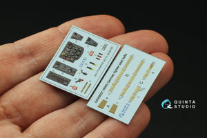 Quinta Studio QD48499 Ta 183 3D-Printed &amp;amp; coloured Interior on decal paper (Academy) 1/48 – zdjęcie 3