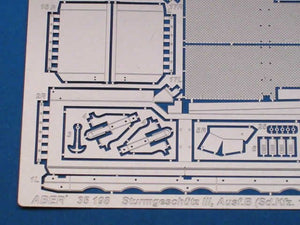 Aber 35198 German anti-tank self proppeled gun Sturmgeschütz III, Ausf.B (Sd.Kfz. 142) - vol. 2 - additional set - fenders 1/35 – zdjęcie 3