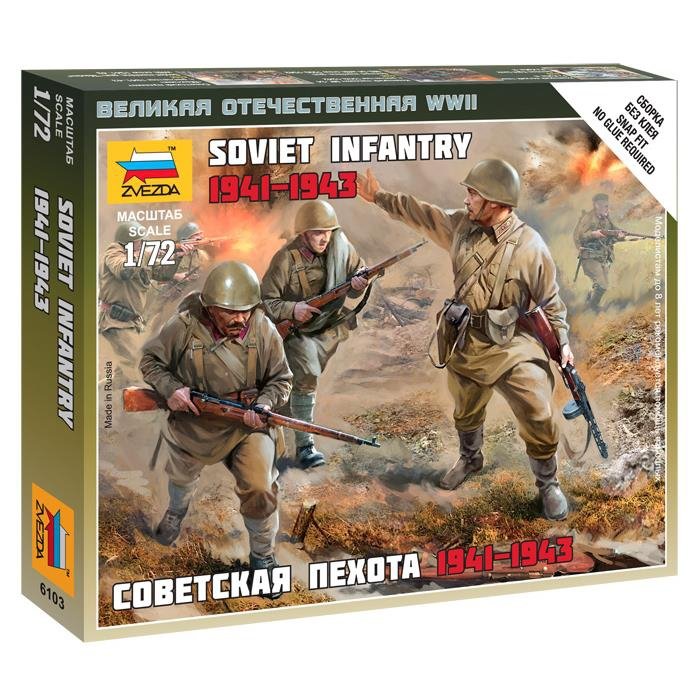 Zvezda 6103 Soviet infantry 1941-1945 1/72