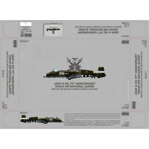 Great Wall Hobby S7210 USAF A-10C 75th Anniversary IDAHO Air National Guard 2021 Limited Edition 1/72