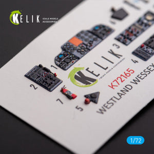 Kelik K72165 Westland Wessex HAS.3 - interior 3D decals for Italeri kit 1/72