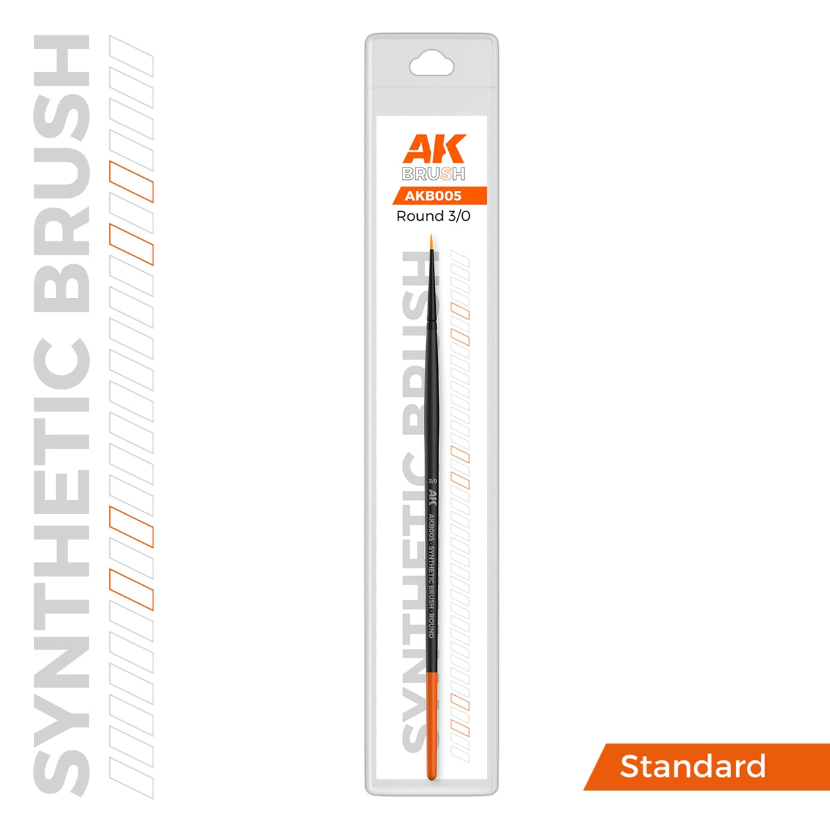 AK Interactive AKB005 AK SYNTHETIC BRUSH – ROUND 3/0 – image 2
