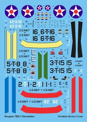 Techmod 72134 - Douglas TBD-1 Devastator 1/72