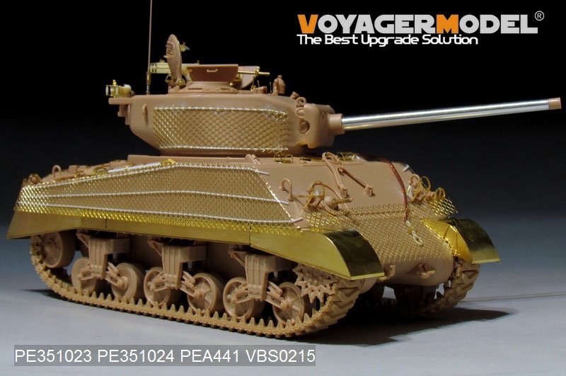 Voyager Model PE351023 WWII US M4A3 (76) w Mid Tank Basic For MENG TS-043 1/35 – zdjęcie 2