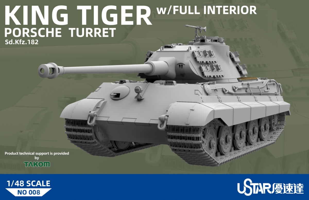 Suyata NO-008 King Tiger Porsche Turret With Full Interior 1/48 – image 7