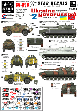 Star Decals 35-896 Ukraine &amp;amp; Novorussiya part 2 1/35 – immagine 2